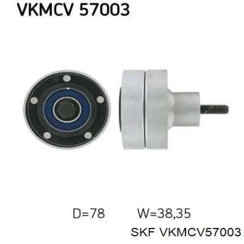 Rolo de reguladora de tensão da correia de transmissão SKF VKMCV57003 preço, a partir de 45,99 USD
