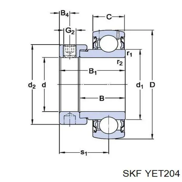  SKF YET204 preço, a partir de 21,80 USD