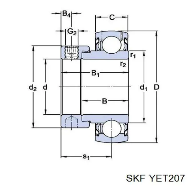  SKF YET207 preço, a partir de 84,22 USD