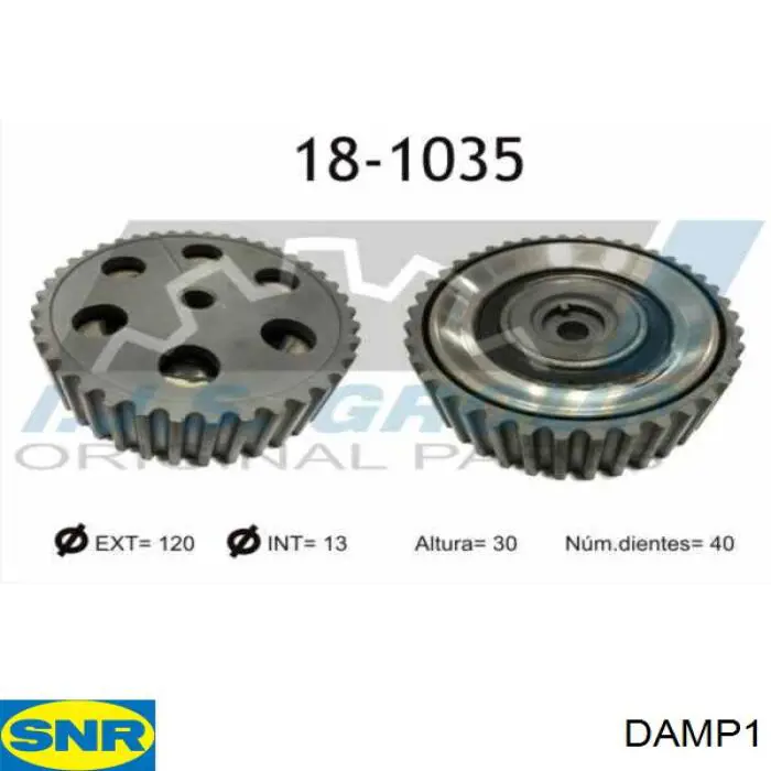 Engrenagem de cadeia da roda dentada da árvore distribuidora de motor SNR DAMP1 preço, a partir de 58,16 USD