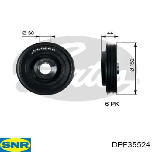 Polia de cambota SNR DPF35524 preço, a partir de 81,39 USD
