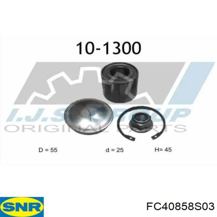 FC40858S03 SNR Rolamento de cubo traseiro
