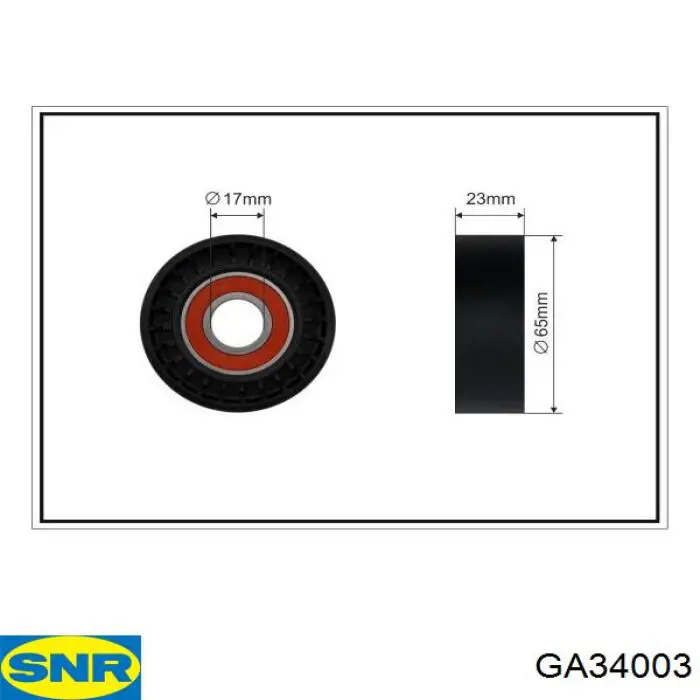 Rolo de reguladora de tensão da correia de transmissão SNR GA34003 preço, a partir de 33,02 USD