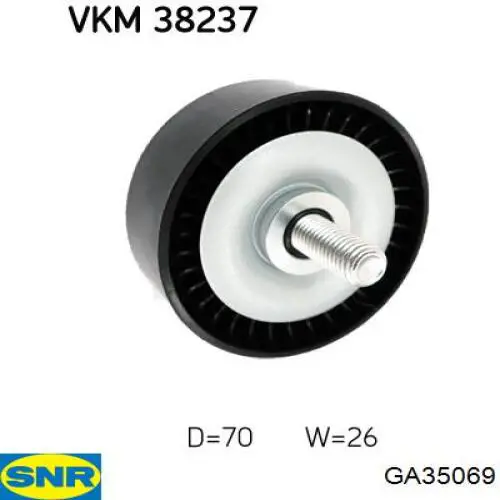 Rolo parasita da correia de transmissão SNR GA35069 preço, a partir de 23,40 USD