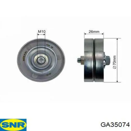 Rolo de reguladora de tensão da correia de transmissão SNR GA35074 preço, a partir de 33,07 USD