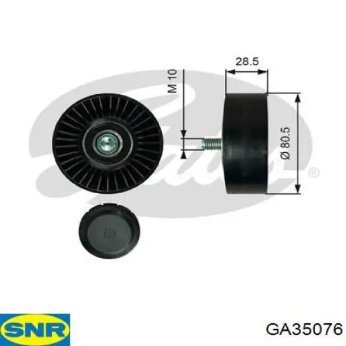 Rolo parasita da correia de transmissão SNR GA35076 preço, a partir de 17,71 USD