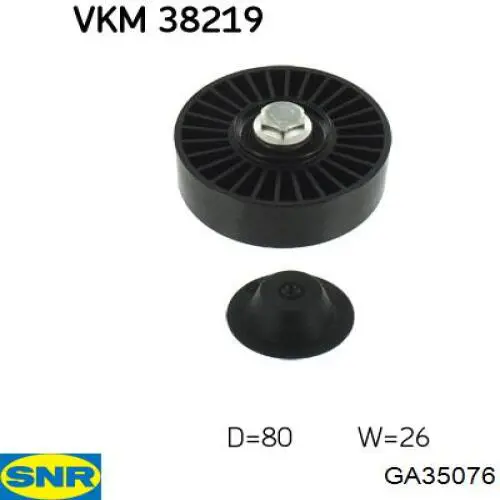 Compre GA35076 SNR Rolo parasita da correia de transmissão