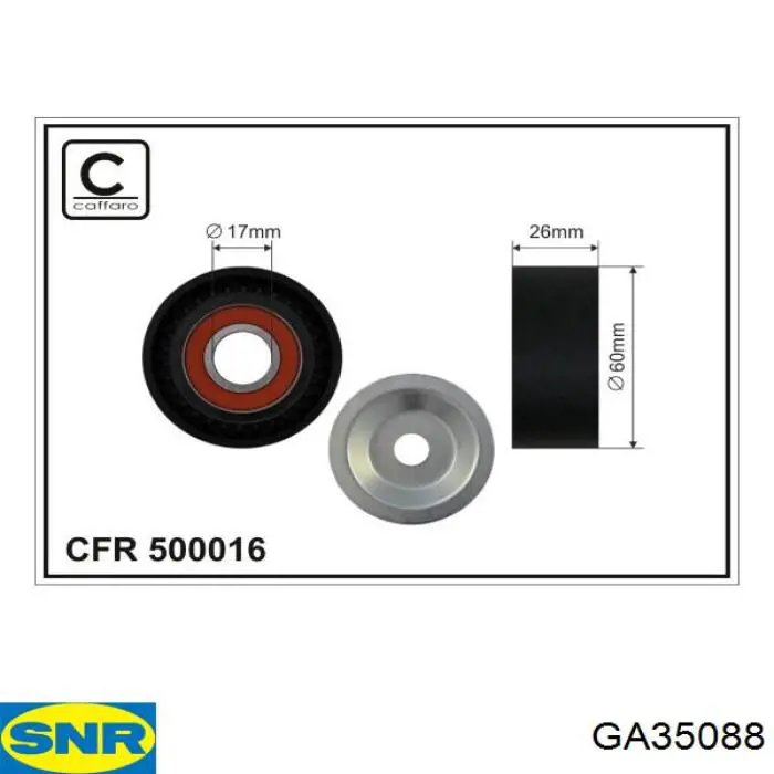 Compre GA35088 SNR Reguladora de tensão da correia de transmissão