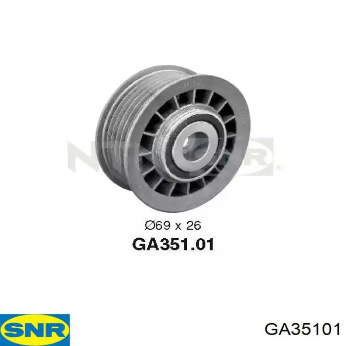 Rolo parasita da correia de transmissão SNR GA35101 preço, a partir de 24,68 USD