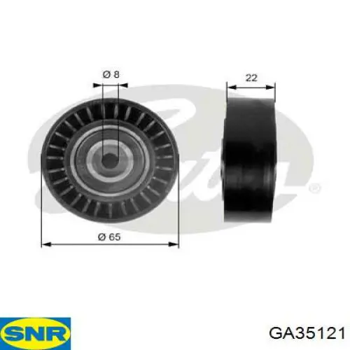 Rolo parasita da correia de transmissão SNR GA35121 preço, a partir de 29,95 USD