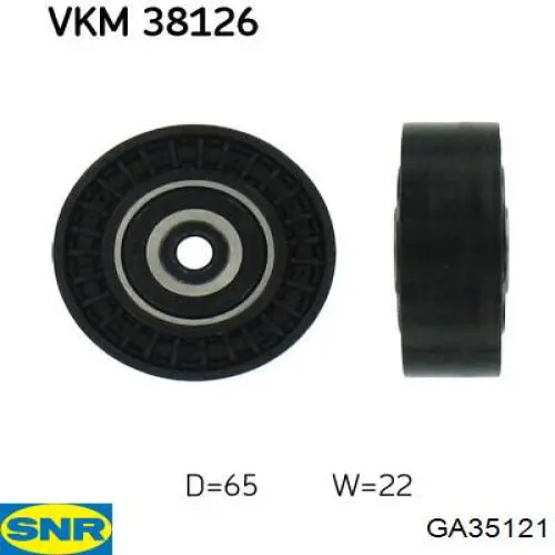 Compre GA35121 SNR Rolo parasita da correia de transmissão
