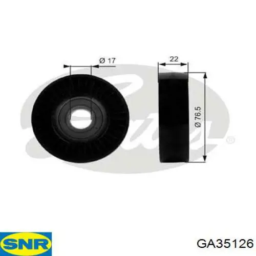 Compre GA35126 SNR Rolo de reguladora de tensão da correia de transmissão