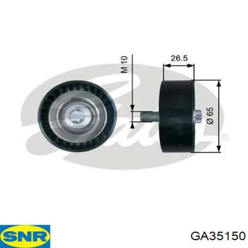 Rolo parasita da correia de transmissão SNR GA35150 preço, a partir de 9,15 USD