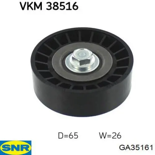 Rolo parasita da correia de transmissão SNR GA35161 preço, a partir de 23,69 USD