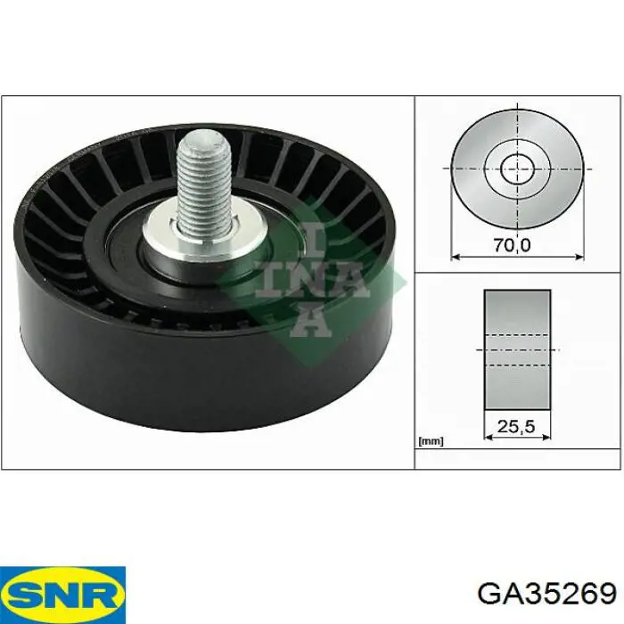 Rolo parasita da correia de transmissão SNR GA35269 preço, a partir de 20,86 USD