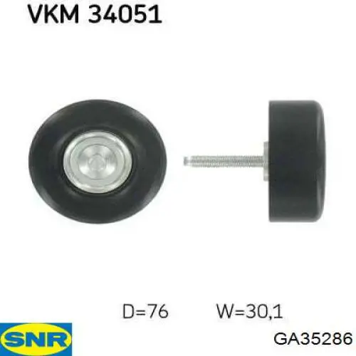 Compre GA35286 SNR Rolo parasita da correia de transmissão