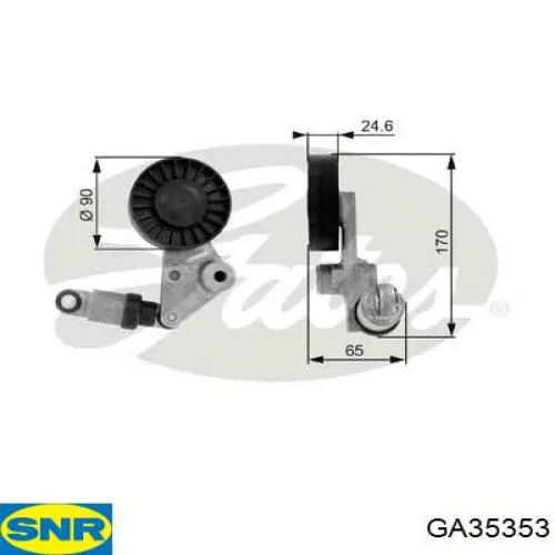 Compre GA35353 SNR Reguladora de tensão da correia de transmissão