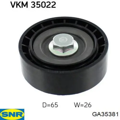GA35381 SNR Rolo parasita da correia de transmissão