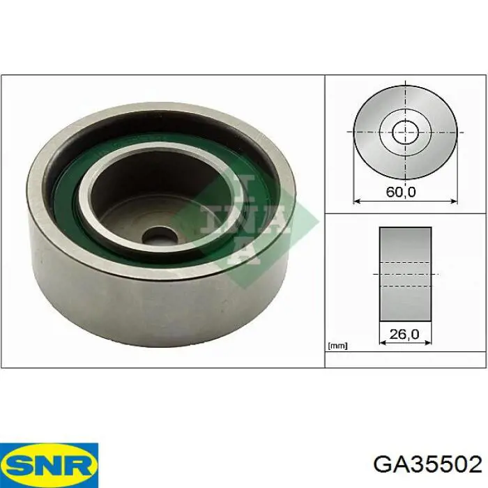 Rolo de reguladora de tensão da correia de transmissão SNR GA35502 preço, a partir de 73,97 USD