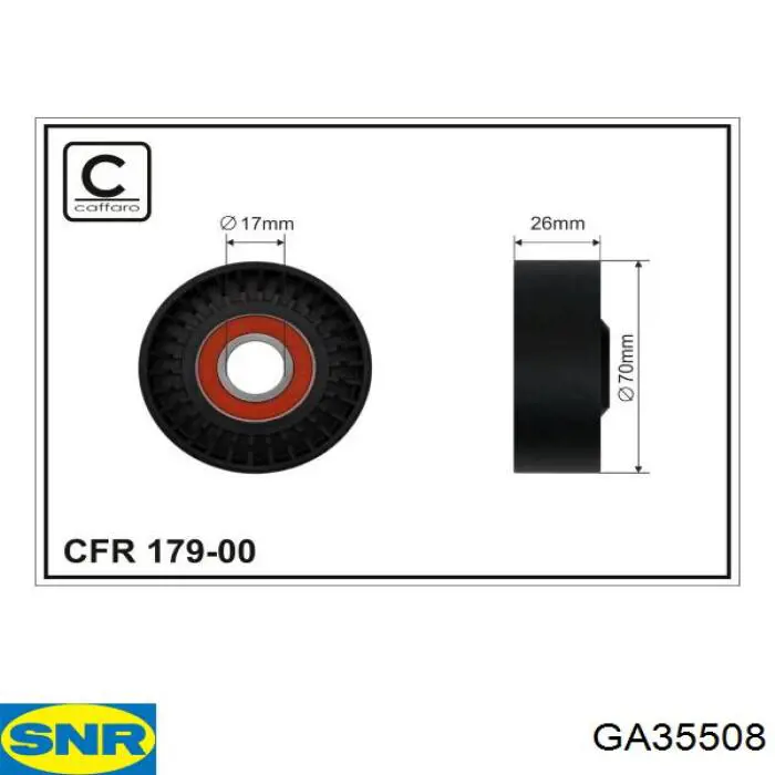 Rolo de reguladora de tensão da correia de transmissão SNR GA35508 preço, a partir de 18,94 USD
