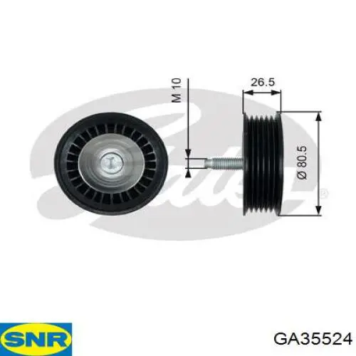 Compre GA35524 SNR Rolo parasita da correia de transmissão