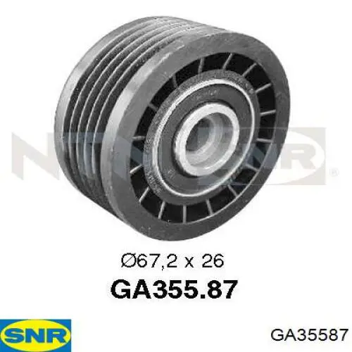 Rolo de reguladora de tensão da correia de transmissão SNR GA35587 preço, a partir de 30,68 USD