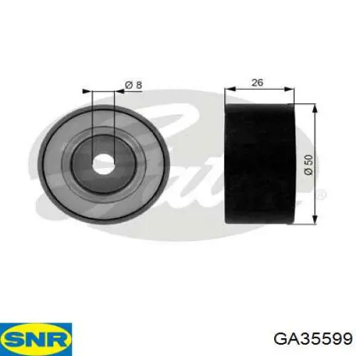 Compre GA35599 SNR Rolo parasita da correia de transmissão