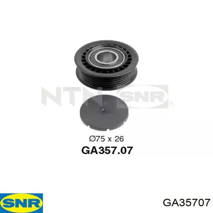 Rolo de reguladora de tensão da correia de transmissão SNR GA35707 preço, a partir de 27,00 USD