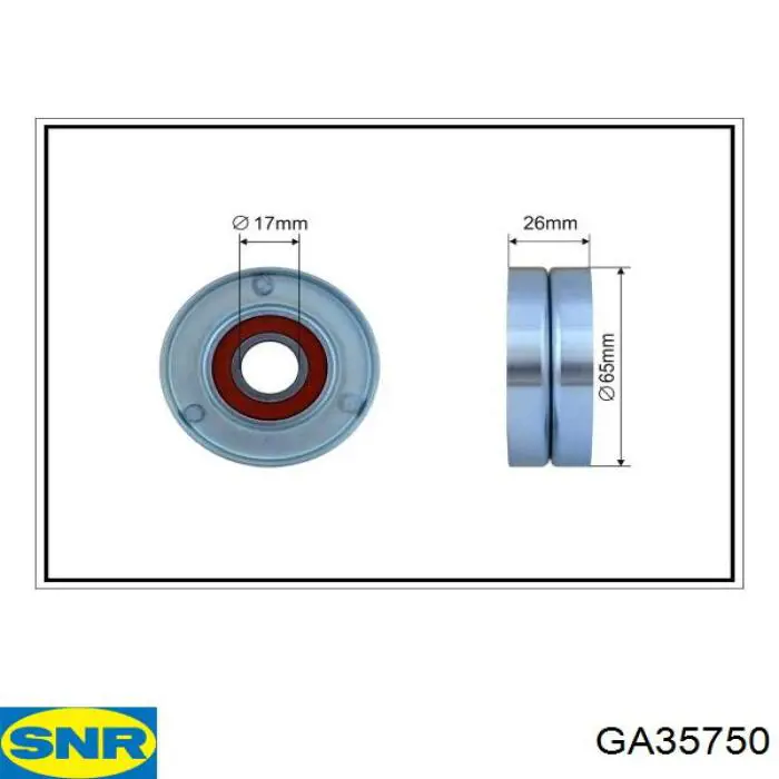 Rolo de reguladora de tensão da correia de transmissão SNR GA35750 preço, a partir de 30,97 USD