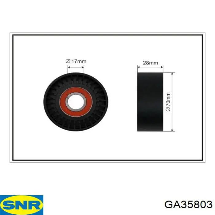 Compre GA35803 SNR Reguladora de tensão da correia de transmissão
