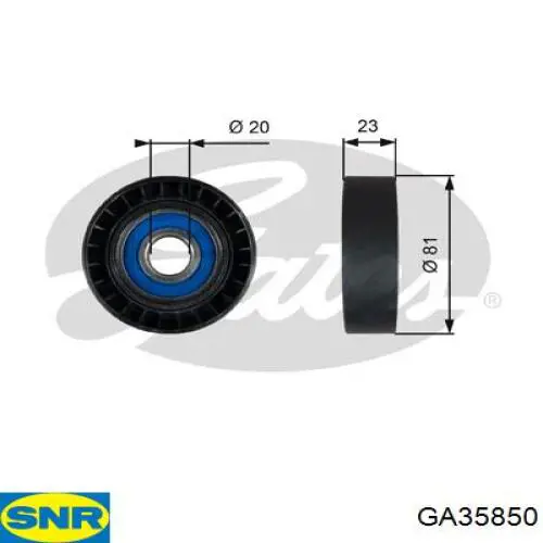 Rolo parasita da correia de transmissão SNR GA35850 preço, a partir de 19,90 USD