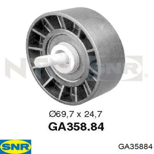 Rolo de reguladora de tensão da correia de transmissão SNR GA35884 preço, a partir de 38,76 USD