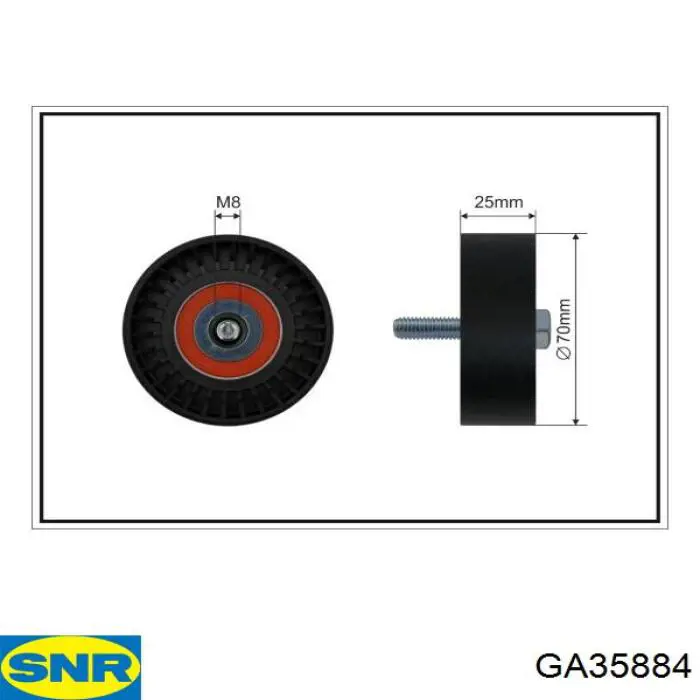 Compre GA35884 SNR Rolo de reguladora de tensão da correia de transmissão