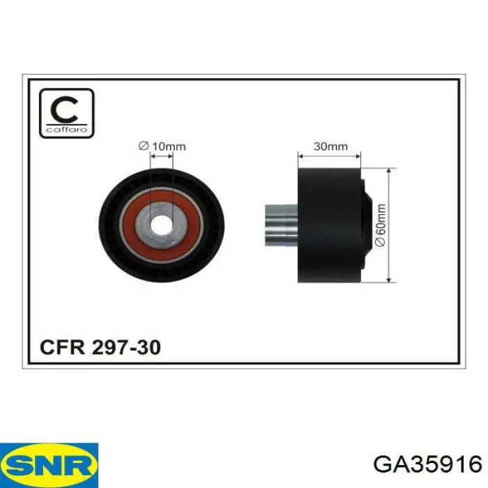 Compre GA35916 SNR Rolo parasita da correia de transmissão