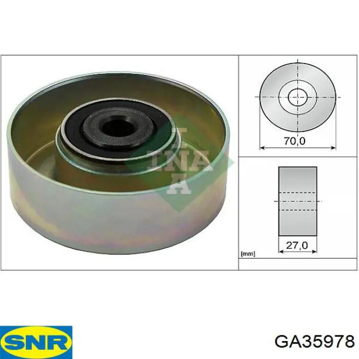 Compre GA35978 SNR Rolo de reguladora de tensão da correia de transmissão