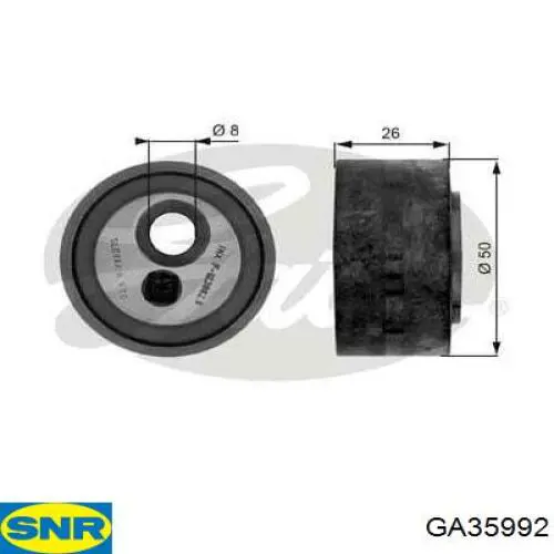 Rolo de reguladora de tensão da correia de transmissão SNR GA35992 preço, a partir de 23,96 USD