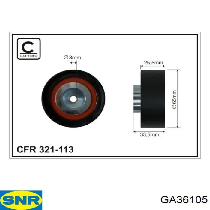 MPQ0118 Magneti Marelli Rolo parasita da correia de transmissão