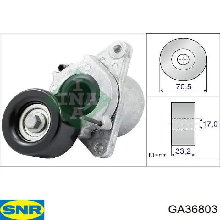 Reguladora de tensão da correia de transmissão SNR GA36803 preço, a partir de 116,50 USD