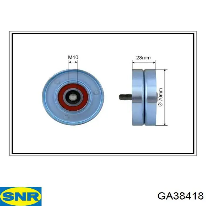 Compre GA38418 SNR Rolo parasita da correia de transmissão