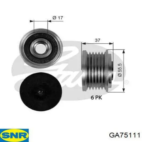 Compre GA75111 SNR Polia do gerador