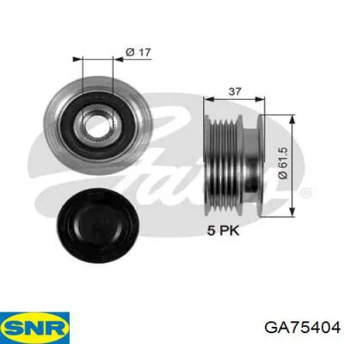 Compre GA75404 SNR Polia do gerador