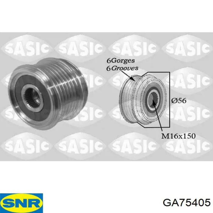 Compre GA75405 SNR Polia do gerador