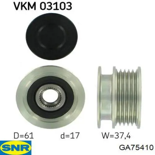 Compre GA75410 SNR Polia do gerador