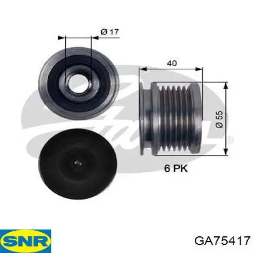 Compre GA75417 SNR Polia do gerador