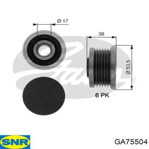 Compre GA75504 SNR Polia do gerador