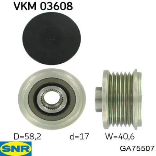 Compre GA75507 SNR Polia do gerador