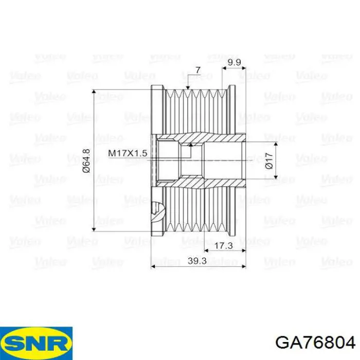 Compre GA76804 SNR Polia do gerador