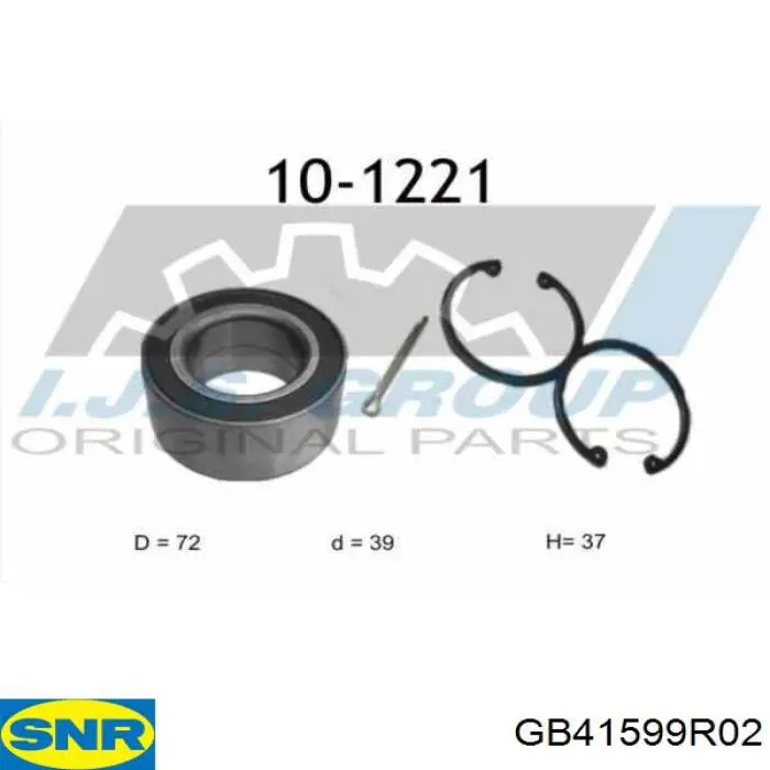 Rolamento de cubo traseiro SNR GB41599R02 preço, a partir de 27,51 USD