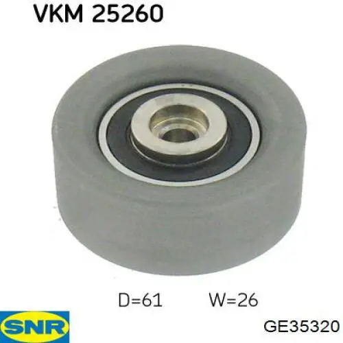 Compre GE35320 SNR Rolo parasita da correia do mecanismo de distribuição de gás
