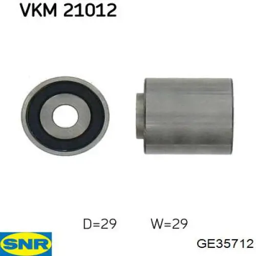 Rolo parasita da correia do mecanismo de distribuição de gás SNR GE35712 preço, a partir de 13,87 USD